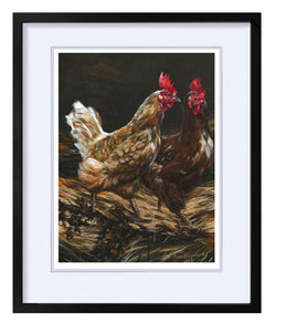 Gicleetrykk av oljemaleriet Har du hørt, av kunstneren Ivar Nordhagen.