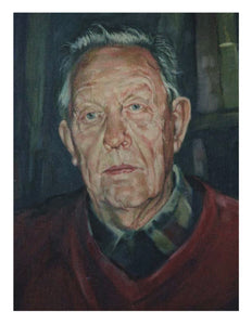 Portrett oljemaleri. Kunstner Ivar Nordhagen.