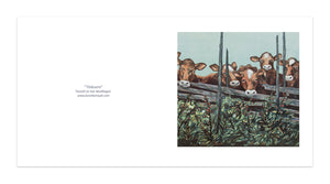 Kunstkonsept.com: Dobbelt kunstkort m/ hvit konvolutt. Størrelse: B: 15 cm og H: 15 cm.