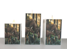 Last inn bildet i galleriviseren, LED kunstkubbelys med motiv fra oljemaleriet &quot;Morgenstund, av Ivar Nordhagen. Kunstkonsept.com