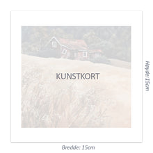 Last inn bildet i galleriviseren, Kunstkonsept.com: Dobbelt kunstkort m/ hvit konvolutt. StørrelseB: 15 cmH: 15 cm